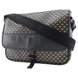 Bally-Bally PVC Shoulder Bag Black-Black