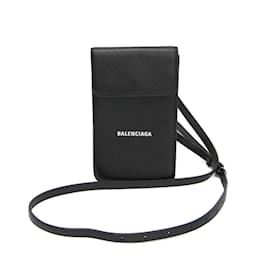 Balenciaga-Balenciaga Smartphone Card Holder Shoulder Bag-Black