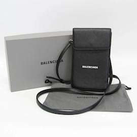 Balenciaga-Balenciaga Smartphone Card Holder Shoulder Bag-Black