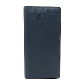 Louis Vuitton-Louis Vuitton Taiga Brazza Wallet M30502-Navy blue
