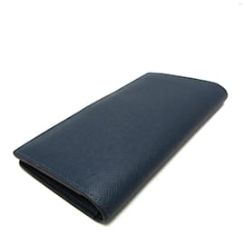 Louis Vuitton-Louis Vuitton Taiga Brazza Wallet M30502-Navy blue