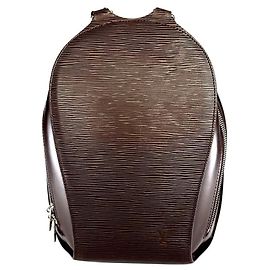 LOUIS VUITTON Mabillon Backpack Epi Leather Mocha Brown Brown