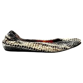Lanvin-LANVIN Snakeskin Python Embossed Ballet Flats-Multiple colors