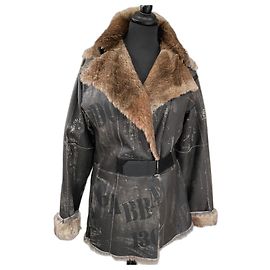Dolce & Gabbana Dolce&Gabbana seltene Felljacke Anthrazitgrau