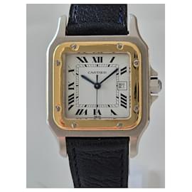 Cartier-Cartier Santos Carrée 2961-Silvery,Golden,Navy blue