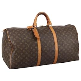 Louis Vuitton-LOUIS VUITTON Monogram Keepall 60 Boston Bag M41422 LV Auth 103852-Monogram