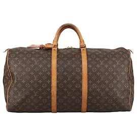 Louis Vuitton-LOUIS VUITTON Monogram Keepall 60 Boston Bag M41422 LV Auth 103852-Monogram