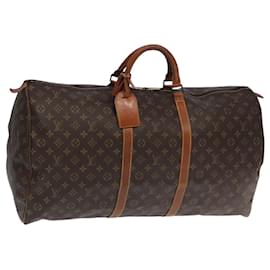 Louis Vuitton-LOUIS VUITTON Monogram Keepall 60 Boston Bag M41422 LV Auth 104630-Monogram