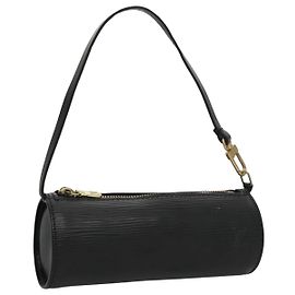 LOUIS VUITTON Pochette Soufflot Epi Nera LV Auth bs20678 Nero