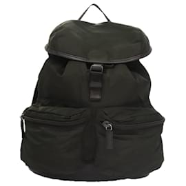 Prada-PRADA Backpack Nylon Khaki Auth ki5121-Khaki