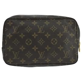Louis Vuitton-LOUIS VUITTON Monogram Trousse Toilette 23 Clutch Bag M47524 LV Auth th5527-Monogram