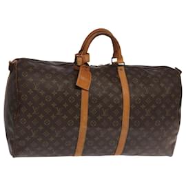 Louis Vuitton-LOUIS VUITTON Monogram Keepall Bandouliere 60 Boston Bag M41412 LV Auth 104604-Monogram