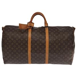 Louis Vuitton-LOUIS VUITTON Monogram Keepall Bandouliere 60 Boston Bag M41412 LV Auth 104604-Monogram
