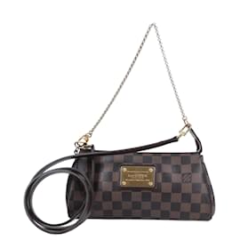 Louis Vuitton-Louis Vuitton Damier Ebene Eva 2Way Shoulder Bag N55213-Brown