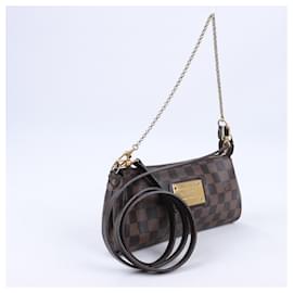 Louis Vuitton-Louis Vuitton Damier Ebene Eva 2Way Shoulder Bag N55213-Brown