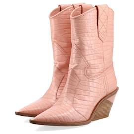 Fendi-Mock Croc-Pink,Camel