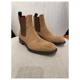 Alexander Mcqueen-ALEXANDER MCQUEEN Boots T.EU 40 Suede-Camel