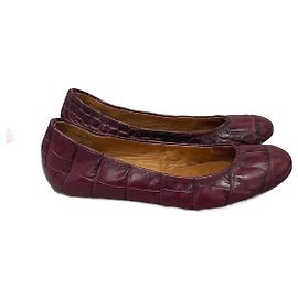 Sapatilhas LANVIN T.EU 36 Couro Bordeaux