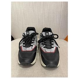 Dior-DIOR Trainers T.EU 39 Leather-Black