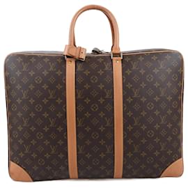 Louis Vuitton-Louis Vuitton Monogram Canvas Sirius 55 Travel Bag M41404-Brown