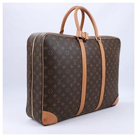 Louis Vuitton-Louis Vuitton Monogram Canvas Sirius 55 Travel Bag M41404-Brown