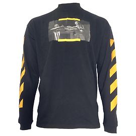 Off White T-shirt Off-White Paravaggio en coton noir Noir