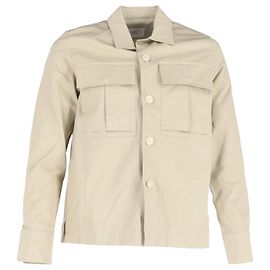 Camisa de manga longa Ami com bolsos em algodão bege Bege