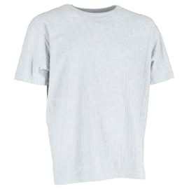 Dior- Dior Oblique Crewneck T-Shirt in Grey Cotton-Grey