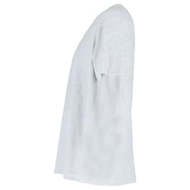 Dior- Dior Oblique Crewneck T-Shirt in Grey Cotton-Grey
