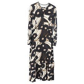 Robe mini à manches longues imprimée Rachel Comey en soie multicolore Multicolore