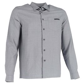 Camisa de manga larga con botones Prada en algodón gris Gris