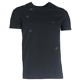 Dior- Dior Bee Printed Crewneck T-Shirt in Black Cotton-Black