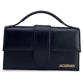 Jacquemus-Black Leather Le Grand Bambino Structured Shoulder Bag-Black