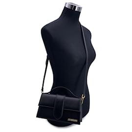 Jacquemus-Black Leather Le Grand Bambino Structured Shoulder Bag-Black