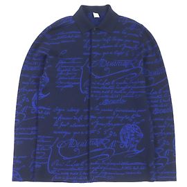 Berluti Wool Nylon Cardigan Navy S Navy blue