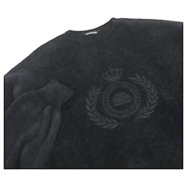 Balenciaga-Balenciaga BB Emblem Logo Sweatshirt Black S-Black
