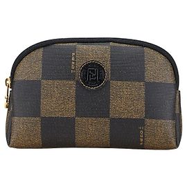 Pochette en PVC Pequin de Fendi Vert