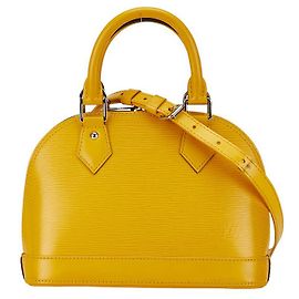 Bolsa de couro Alma BB M40866 da Louis Vuitton Amarelo