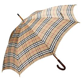 Guarda-chuva de nylon Burberry Nova Check bege e marrom Bege