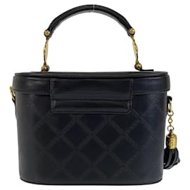 Versace-Versace Medusa Leather 2way Handbag-Black