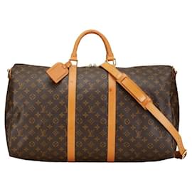 Louis Vuitton-Louis Vuitton Monogram Keepall Bandouliere 55 Bag-Brown