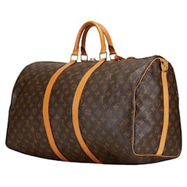 Louis Vuitton-Louis Vuitton Monogram Keepall Bandouliere 55 Bag-Brown
