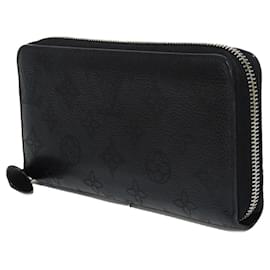 Louis Vuitton-Louis Vuitton Mahina Leather Zippy Wallet-Black