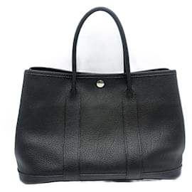 Hermès-Hermes Garden Party TPM Negonda Tote Bag-Black