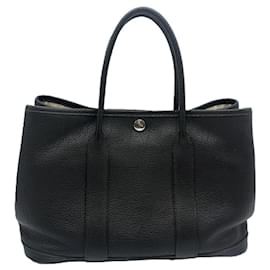 Hermès-Hermes Garden Party TPM Negonda Tote Bag-Black