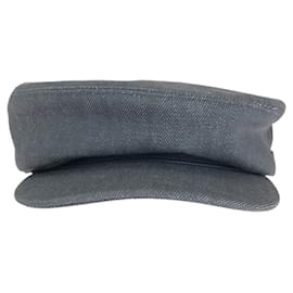 Hermès-Hermes Cotton Viscose Casquette Hat-Brown