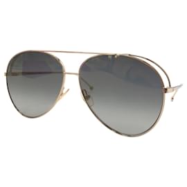 Fendi-Fendi Gold Black Metal Sunglasses FF0286/S-Other
