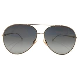 Fendi-Fendi Gold Black Metal Sunglasses FF0286/S-Other