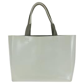 Prada-Prada Leather Tote Bag with Pouch-White