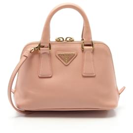 Prada-Prada Saffiano Lux Leather Handbag BL0851-Pink